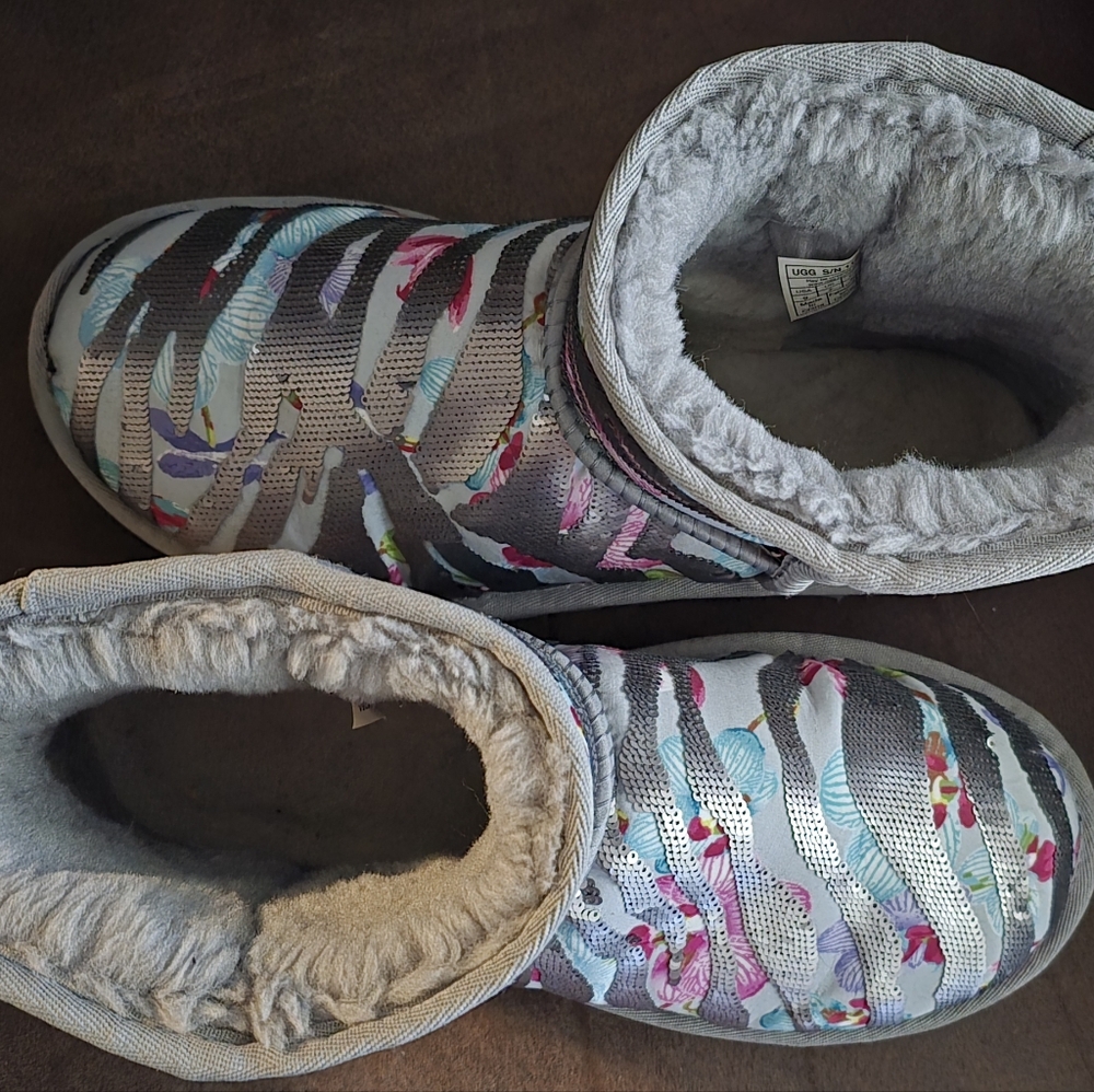 UGG Gray and Multicolor Ankle Boots - Picture 2 of 4